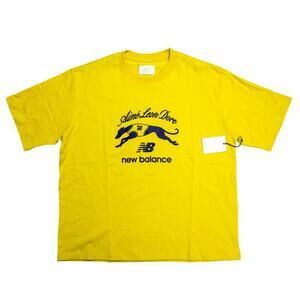 Aimé Leon Dore x New Balance 997 Logo Tee Yellow Size M